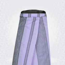 Black  and White Grey Stripe Kattari Cotton Lungi